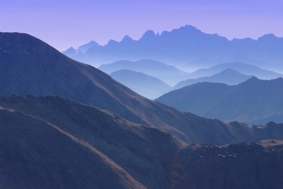 Blick von Gamskarlspitze nach Süden Blick von Gamskarlspitze nach Süden